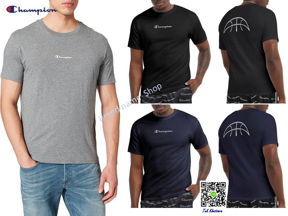 280 รอบอก 41-42” คอกลม Champion Basket Short Sleeve T-shirt 