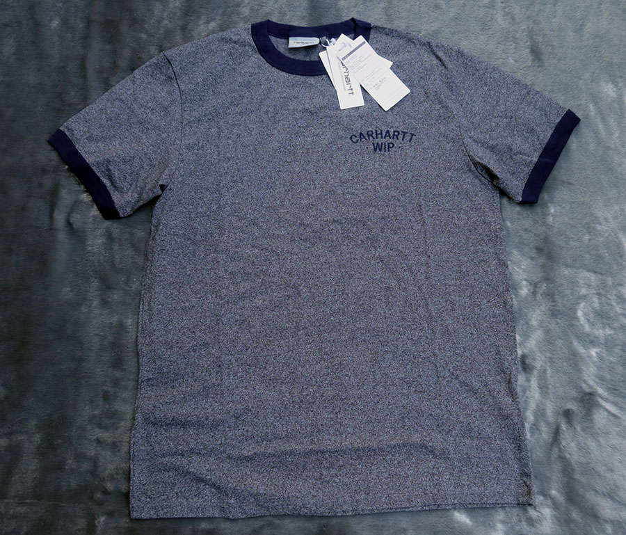 carhartt WIP organic cotton /XL(46) เสื้อยืดแขนสั้นสีและลายสกรีนหน้าหลังสวยใหม่
