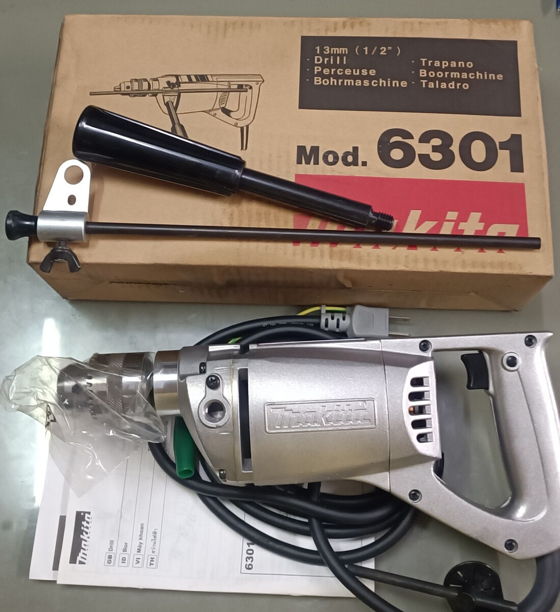 สว่าน 1/2"  6301  MAKITA  (JAPANแท้)  ตัวเรือนโละ เหมาะกะงานหนัก กล่องน้ำตาล (กล่อง อุปกรณ์ครบ)
***