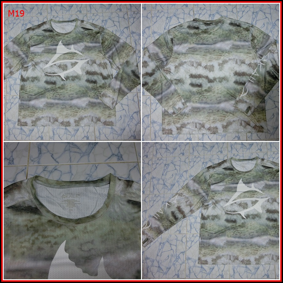 M19.เสื้อตกปลา Loco Skailz  เสื้อตกปลามือสอง ชนิดเนื้อผ้าบางลื่น ชนิดผ้าแห้งไว  Size XXL อก 54 นิ้ว 