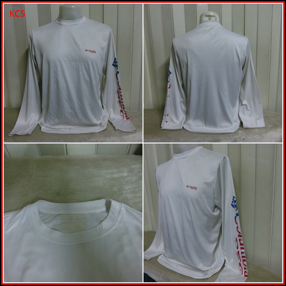 KC5.เสื้อตกปลา Columbia PFG ใส่ออกทริปกลางแจ้งตกปลา ชนิดเนื้อผ้าบาง ชนิดผ้าแห้งไว  Size M อก 42 นิ้ว