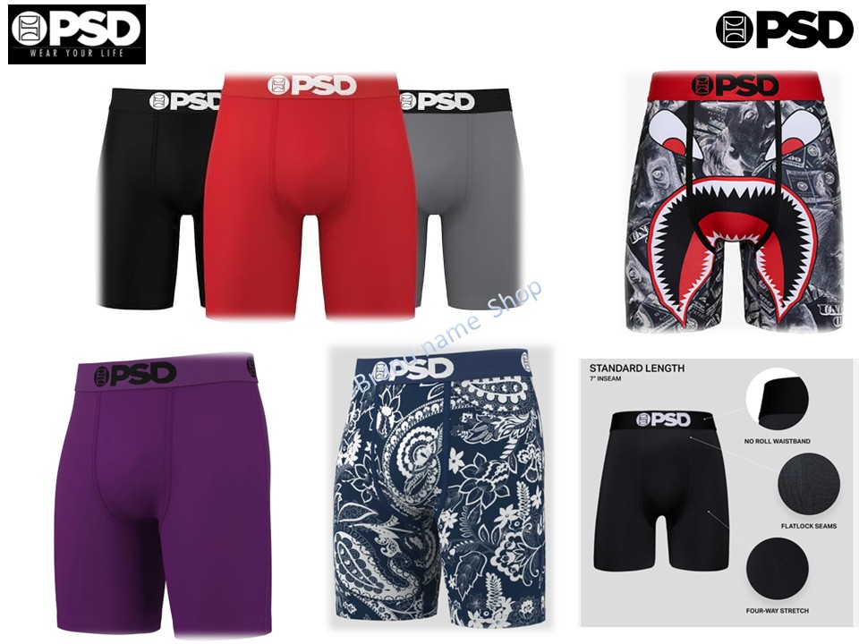 กางเกงบ็อกเซอร์ผ้ายืดหยุ่น psd Boxer Briefs 7”
