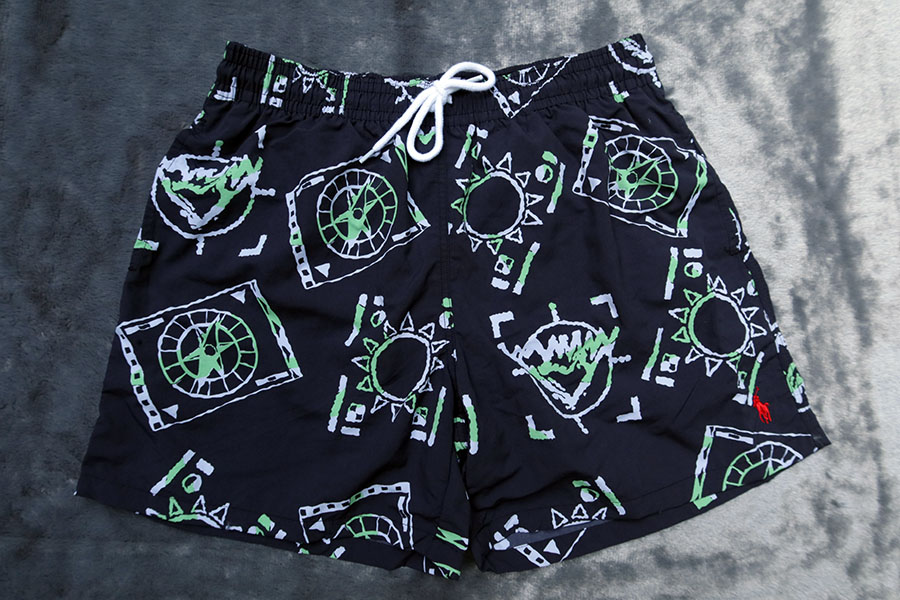 Polo Ralph Lauren /L/XL กางเกงว่ายน้ำขาสั้น 2 ลายใหม่สวยหลุดโรงงาน รวมส่ง flash