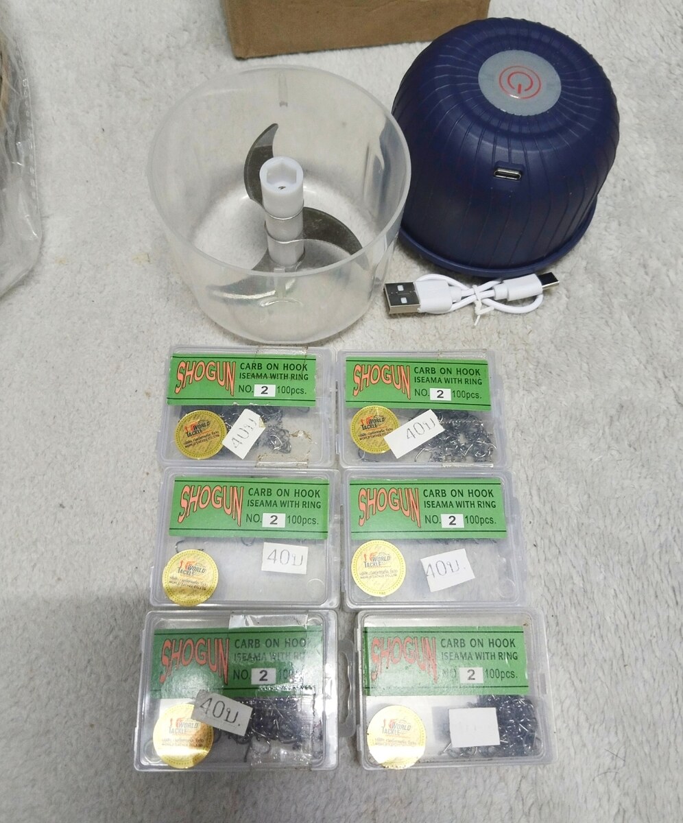 ตัวเบ็น#2 ที่ปั่นเหยื่อขนมปังไรสายชาร์จไฟพกพา แยก300พร้อมส่ง