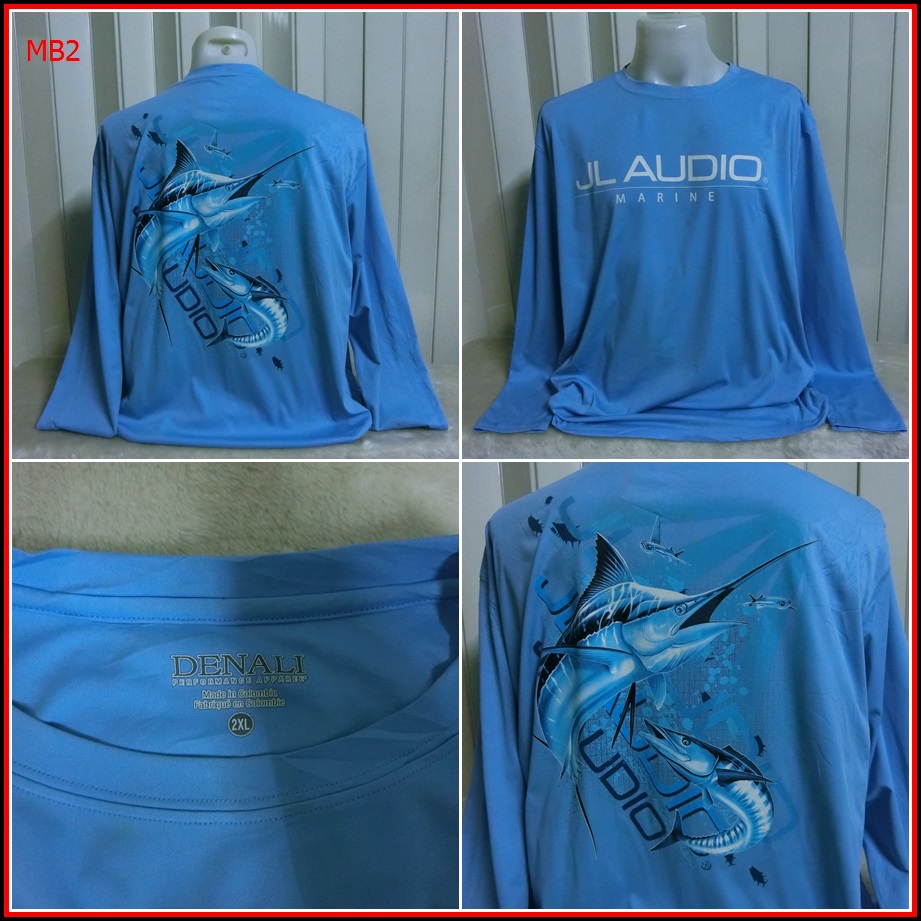MB2. เสื้อตกปลา  AUDIO MARINE  ใส่ออกทริปกลางแจ้งตกปลา ชนิดเนื้อผ้าบางลื่นๆ ชนิดผ้าแห้งไว  Size 2XL 