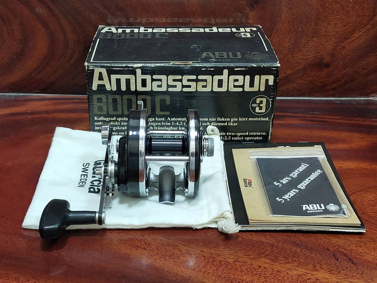 ABU GARCIA AMBASSADEUR 8000 C WITH BOX