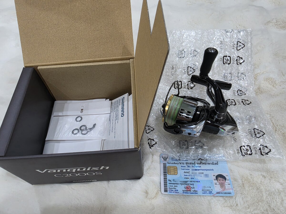 รอก Shimano 2023 Vanquish C2000s ไม่มีสปูนเดิม