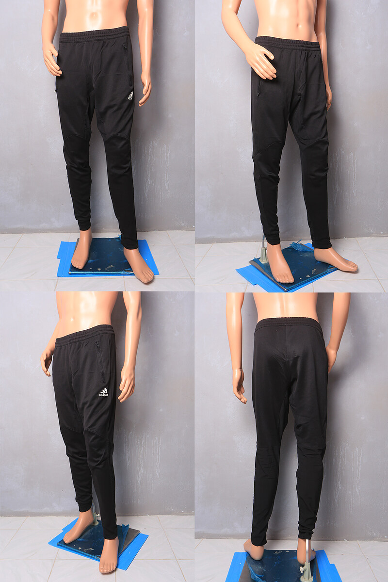 4. กางเกงวอร์มขายาว Men's ADIDAS Climalite Size M 32-36" นิ้ว 

สีดำ (ขนาดวัดจริง) เอวกว้าง 32- 36