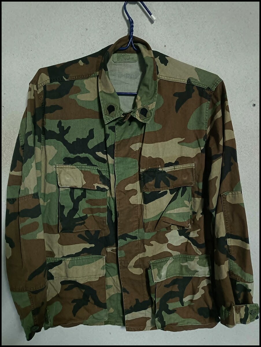 เสื้อทหารลายพราง Woodland   SIZE : 37-41 นิ้ว (2)