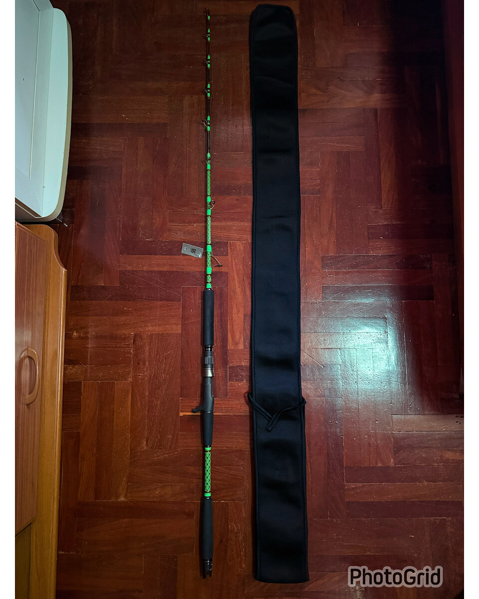 Vายคันบิ้วเบส Jigging Master Super Tornado Color Green PE 4-8 สภาพของใหม่ 100%