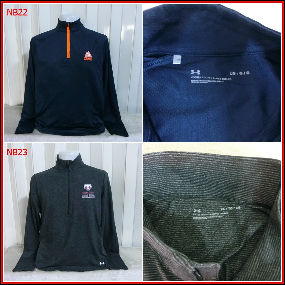 NB22.UNDER ARMOUR  ใส่ออกทริปกลางแจ้งตกปลา ชนิดเนื้อผ้าบางลื่นๆ ชนิดผ้าแห้งไว  Size L อก 44 นิ้ว / 2