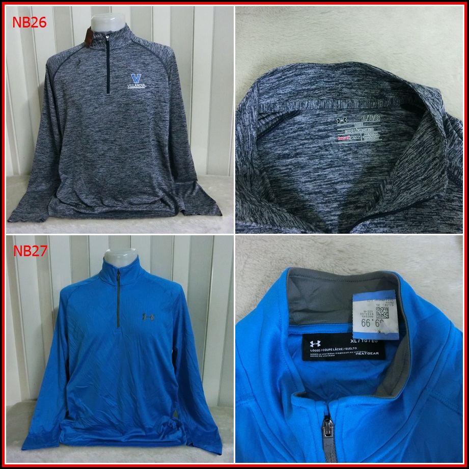 NB26.UNDER ARMOUR  ใส่ออกทริปกลางแจ้งตกปลา ชนิดเนื้อผ้าบางลื่นๆ ชนิดผ้าแห้งไว  Size XL อก 48 นิ้ว / 