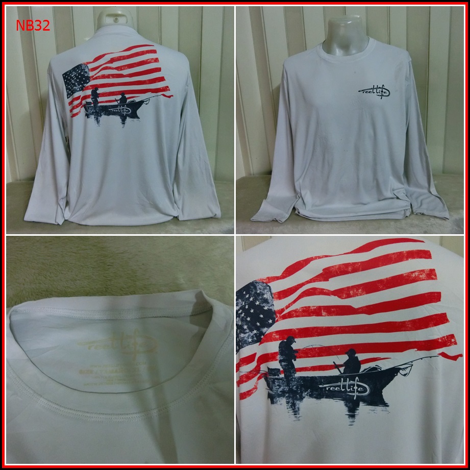 เสื้อลายปลา เสื้อ outdoor เนื้อผ้าบางลื่นๆแห้งไว สินค้ามาใหม่ รหัส NB เข้ามาใหม่