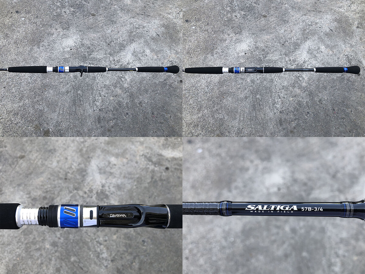 Daiwa Saltiga 57B-3/4 คัน 1 ท่อนยาว 5'7" Jig Wt: 60-150g , Line Wt: Max 30lb  แบลงค์คันสวยริ้วรอยน้อ