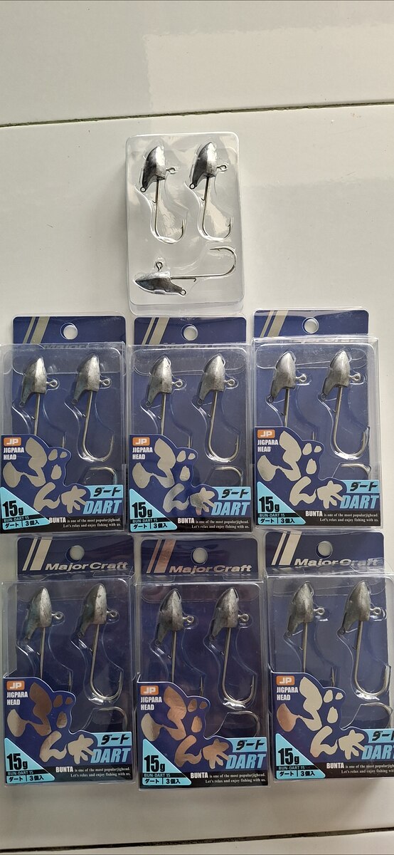 หัวจิ๊ก major craft 15กรัมกล่องละ60บาทส่ง50