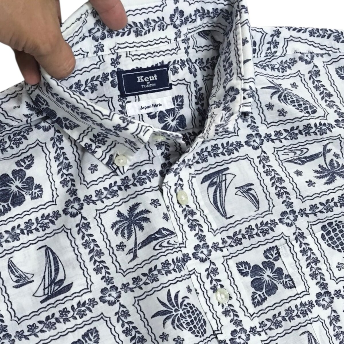 Kent IN TRADITION  Japan Fabric ผ้าลินิน อก 46 นิ้วไหล่ 19 นิ้วความยาว 27.5 นิ้ว