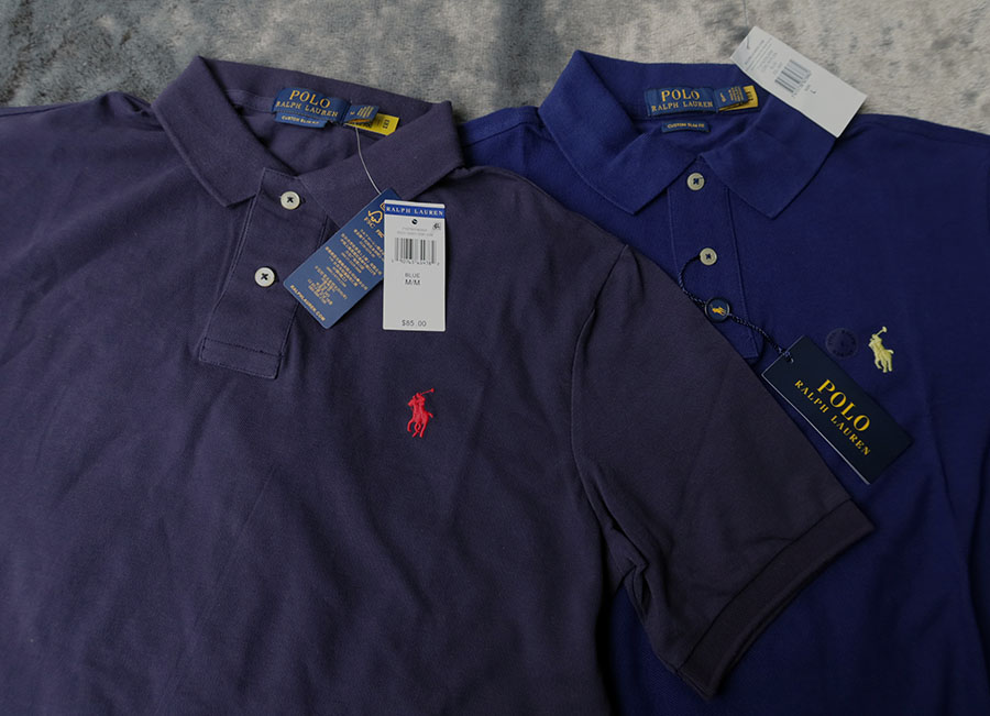 Polo Ralph Lauren custom slim fit /M/L เสื้อยืดปกโปโล 2 สีสวยใหม่แท้ รวมส่ง Flas