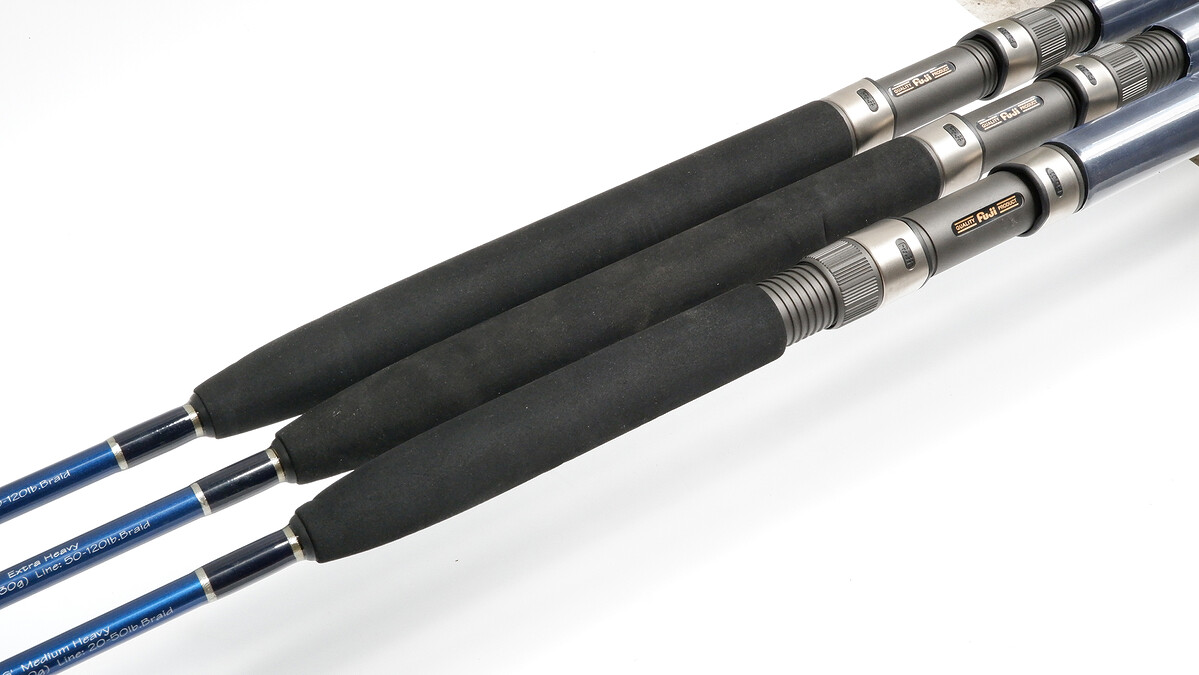 มี 3 คัน เวท
1.Model: SA-JG59XHFS 5'9" EXTRA HEAVY
Jig Wt. 9 1/2-11 5/8oz. 270-330g Line 50-120lb.