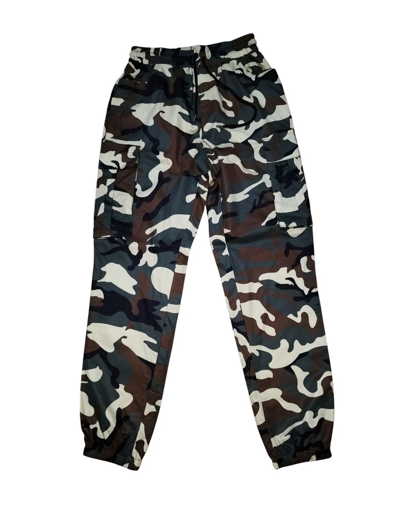 ++ กก.ลายพราง ผ้าร่ม ลายวูดแลน เอว 30-34  นิ้ว S/ M