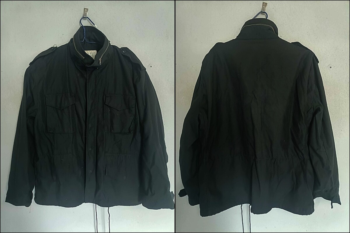 เสื้อ jacket field M 65 (สีดำ)   SIZE รอบ-อก : 52 นิ้ว