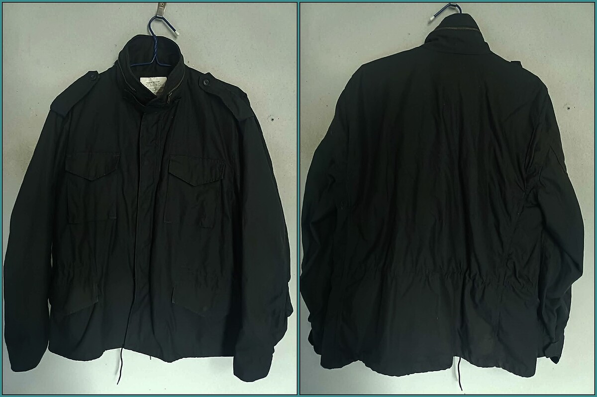เสื้อ jacket field M 65 (สีดำ) SIZE รอบ-อก : 52 นิ้ว (2)