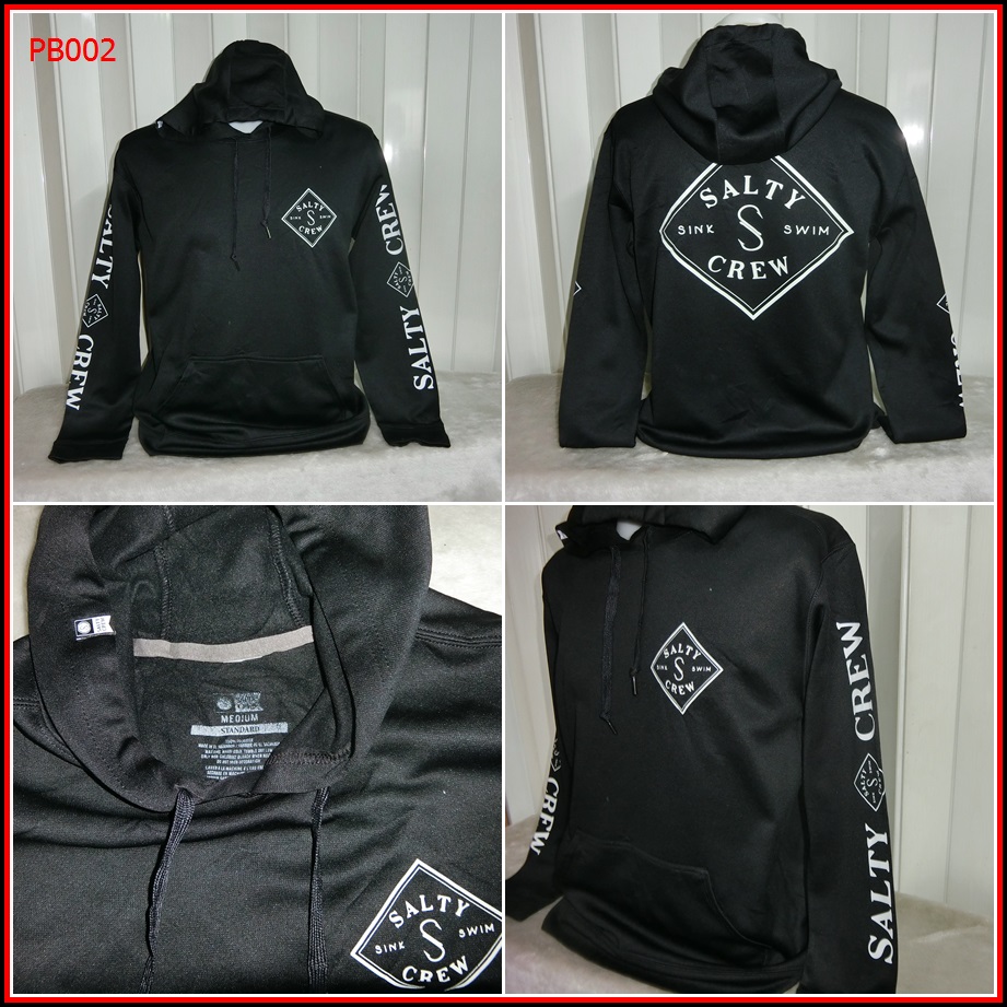 PB002.เสื้อตกปลา  SALTY CREW  ใส่ออกทริปกลางแจ้งตกปลา  ชนิดผ้าฟรีด   Size L อก 43  นิ้ว / 28  นิ้ว  