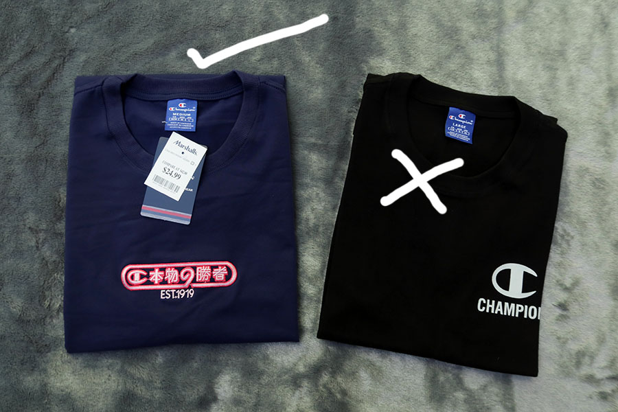 Champion /M/L เสื้อยืดแขนสั้น 3 สี ลายปักโลโก้สวยใหม่แท้ 2 แบบ รวมส่ง Flash