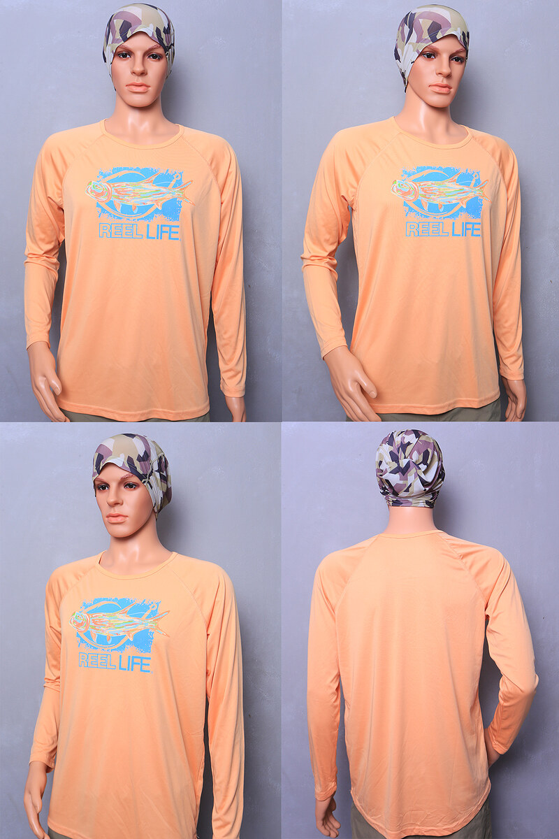 P006. เสื้อยืดแขนยาว Women'sn Reel Life Fishing Gear 100% Polyester Size XL / EG

สีโอลด์โรส (ขนาด