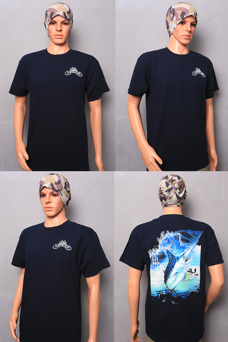 P007. เสื้อยืดแขนสั้น Men's REEL REGENDS 100% Cotton Size L

สีกรมท่า (ขนาดวัดจริง) รอบอกกว้าง 42"