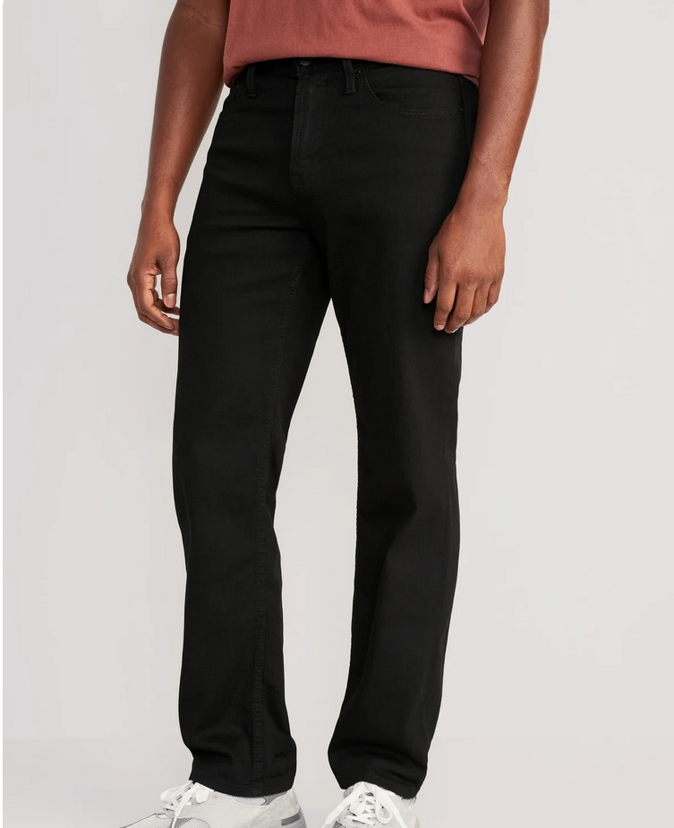 old navy relaxed loose /33/34/35/36/37 กางเกงขายาวสีดำเข้มสวยใหม่แท้ รวมส่ง Flas