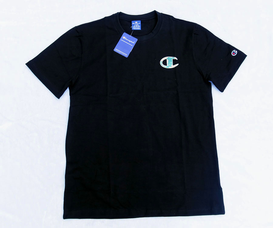 Champion /M /42 เสื้อยืดแขนสั้นลายสกรีนหน้าหลังสีสวยใหม่แท้ ราคารวมส่ง Flash