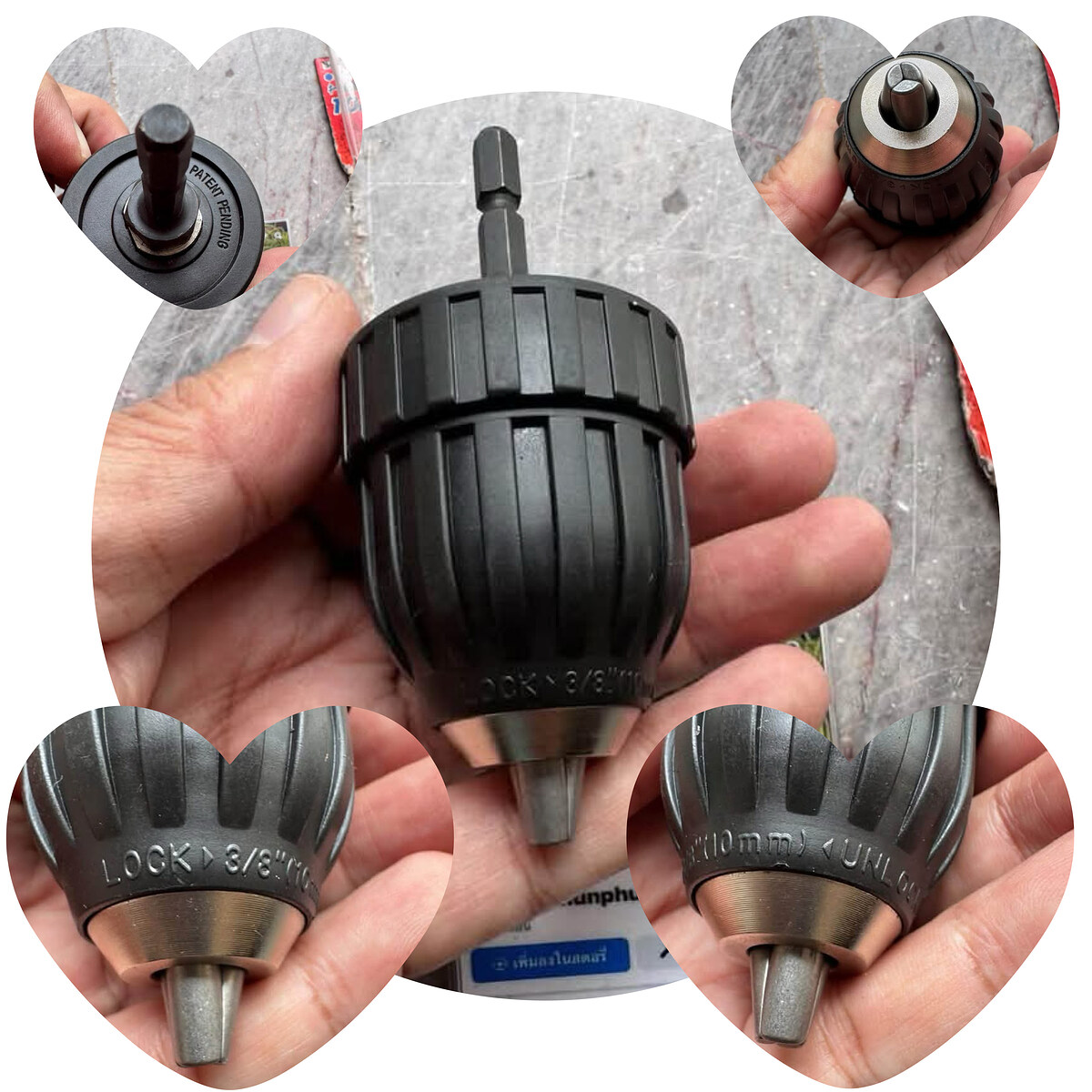 3.หัวจับสว่าน Keyless Chuck 10mm งานญี่ปุ่น

หัวจับแบบไม่ต้องใช้กุญแจ ต่อกับเครื่องก้าน Hex 1/4” ไ