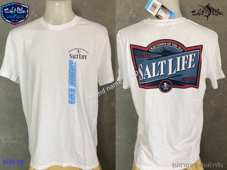 •White
Size L : (สำหรับรอบอก 43-44”) อกกว้าง 22 นิ้ว ความยาว 27.5 นิ้ว ไหล่กว้าง 19 นิ้ว แขนยาว 8.5