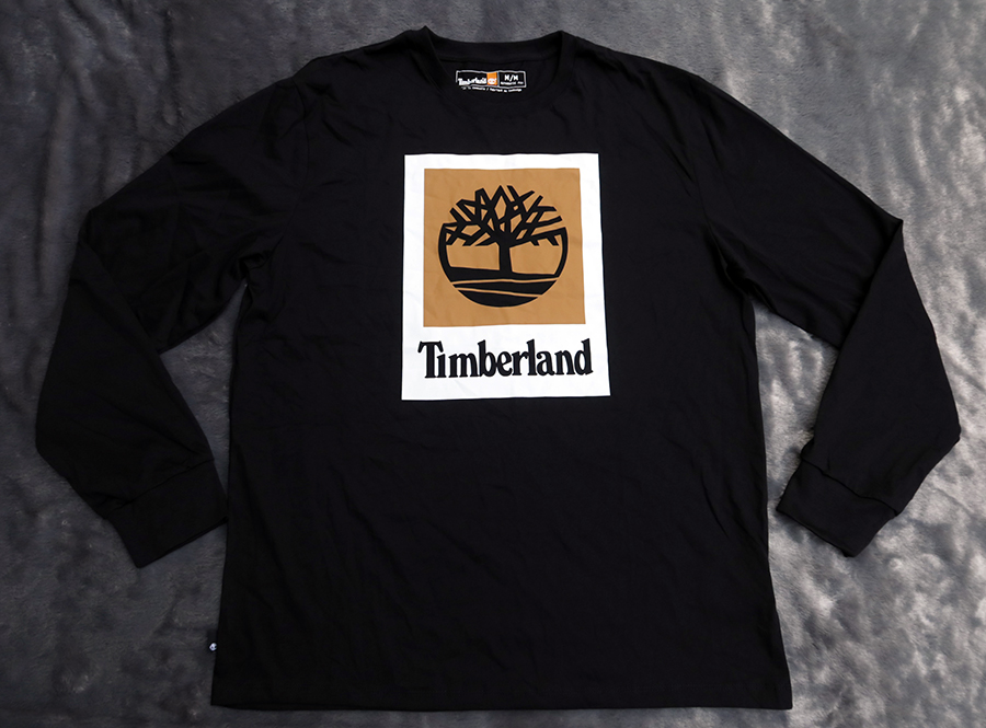 Timberland man Apparel /(42/44) เสื้อยืดแขนยาว 2 ลายสกรีนสวยใหม่แท้ รวมส่ง Flas2