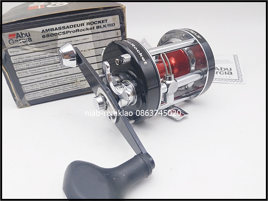 [N]--> Abu 6500CS Pro Rocket BLk/RD โปรดำแดง นางฟ้า หายาก