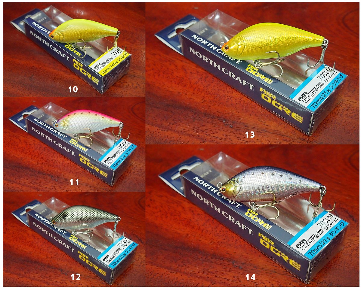 [b]NORTH CRAFT รุ่น AIR OGRE 70S  Lenght  7.0 Cm / Wt  14.5 g / Type S  มี 1 สี 