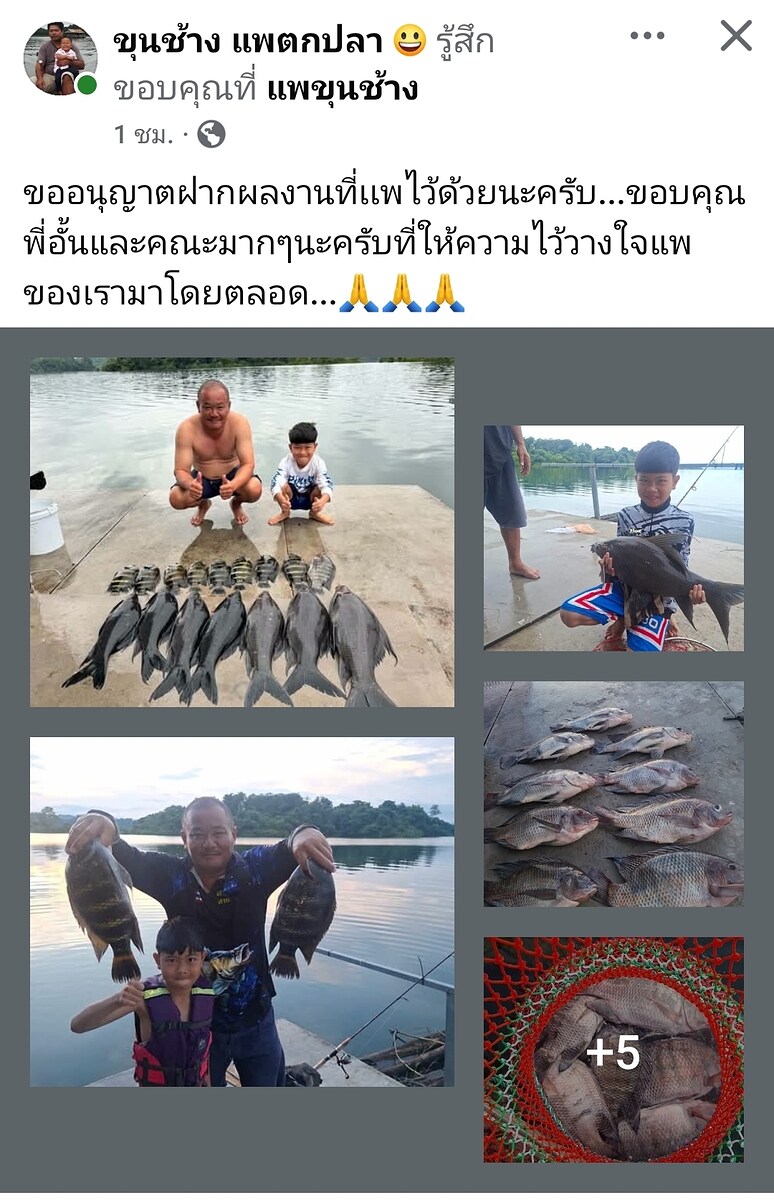  [b]ผลงานแพขุนช้างปีนี้ครับ[/b] [i]มาลุ้นกันว่าแพผมจะเป็นเช่นไร[/i] :cheer: