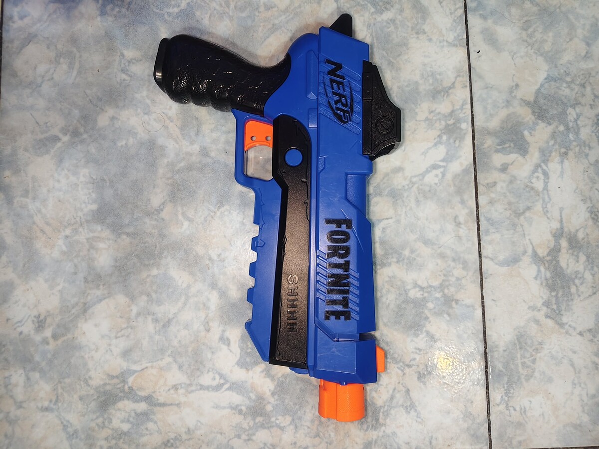 ปืนของเล่น NERF Fortnite สีฟ้าส้ม SP-R สีหายาก ใช้ได้ปกติครับ *ปิดครับ*