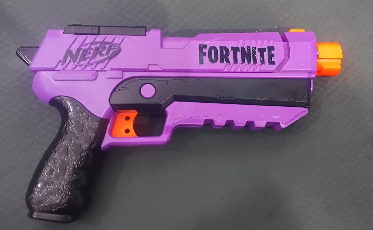 ปืนของเล่น NERF Fortnite สีม่วง ดำ ส้ม SP-R สีหายาก ใช้ได้ปกติครับ *ปิดครับ*