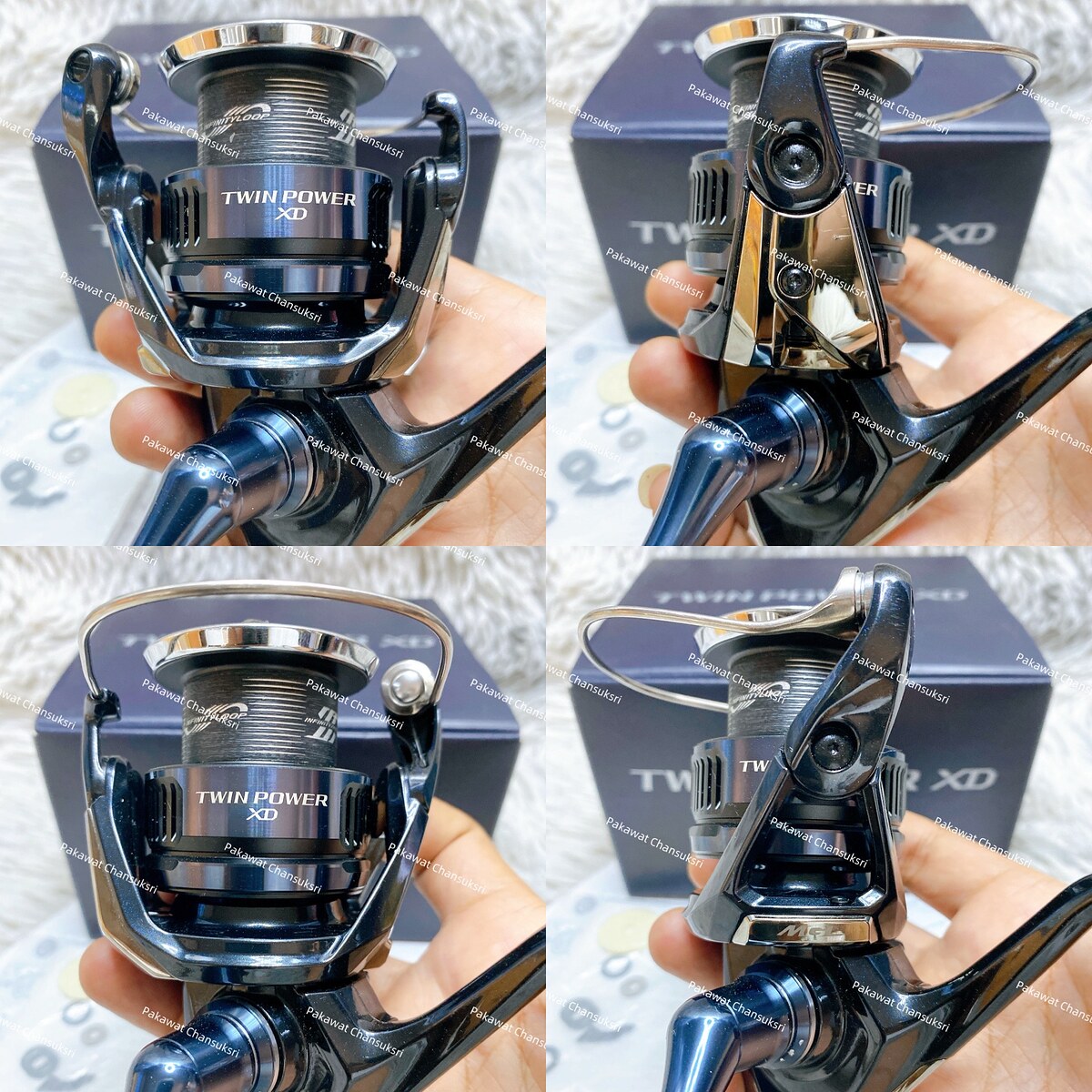 Shimano 25’ Twinpower XD C3000HG
รอกสภาพสวย มีริ้วรอยเล็กน้อยที่กาดที่แขนโรเลอร์และที่แขนหมุนรอก หม
