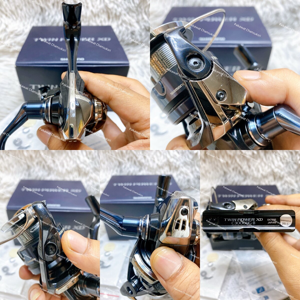 Shimano 25’ Twinpower XD C3000HG
รอกสภาพสวย มีริ้วรอยเล็กน้อยที่กาดที่แขนโรเลอร์และที่แขนหมุนรอก หม