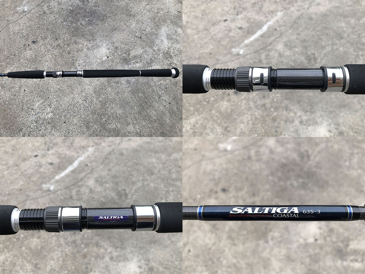 Daiwa Saltiga 63S-3 คัน 2 ท่อนต่อโคนยาว 6'3" Jig Wt: 60-120g , Line Max: PE3 คันสวยมาก ริ้วรอยน้อยมา