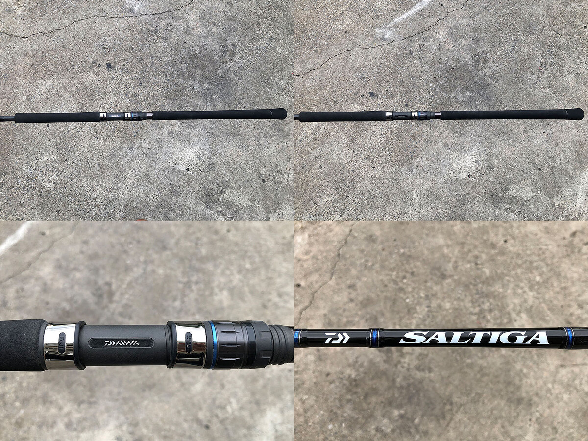 Daiwa SALTIGA C 75MHS คัน 2 ท่อนต่อโคนยาว 7'5" Line Wt: PE4-5 , Cast Wt: 40-100g คันสวยริ้วรอยน้อยมา