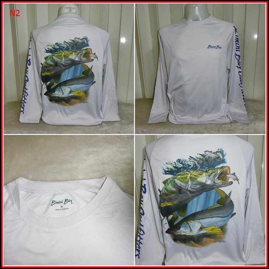 ืN2.เสื้อตกปลา BIMINI BAY OUTFITTERS ใส่ออกทริปกลางแจ้งตกปลา ชนิดเนื้อผ้าบางลื่นๆ ชนิดผ้าแห้งไว   Si