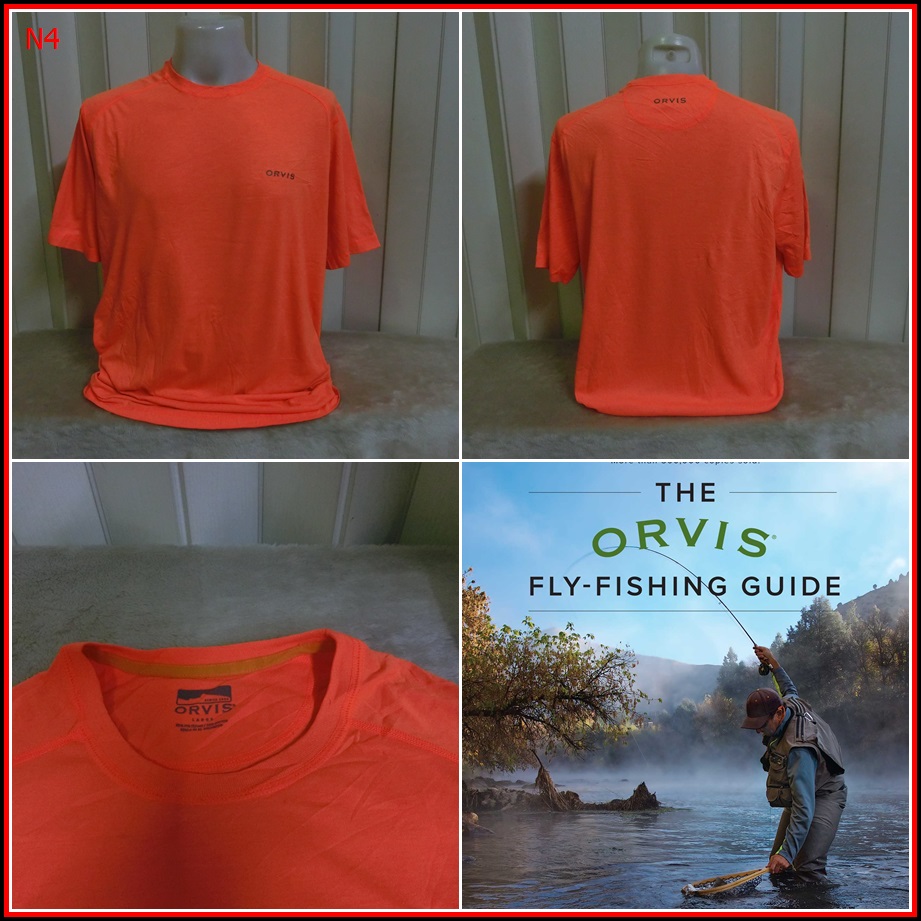 N4.เสื้อตกปลาฟลาย แบรนด์  Orvis    Size L อก 46 นิ้ว / 31 นิ้ว  180-
