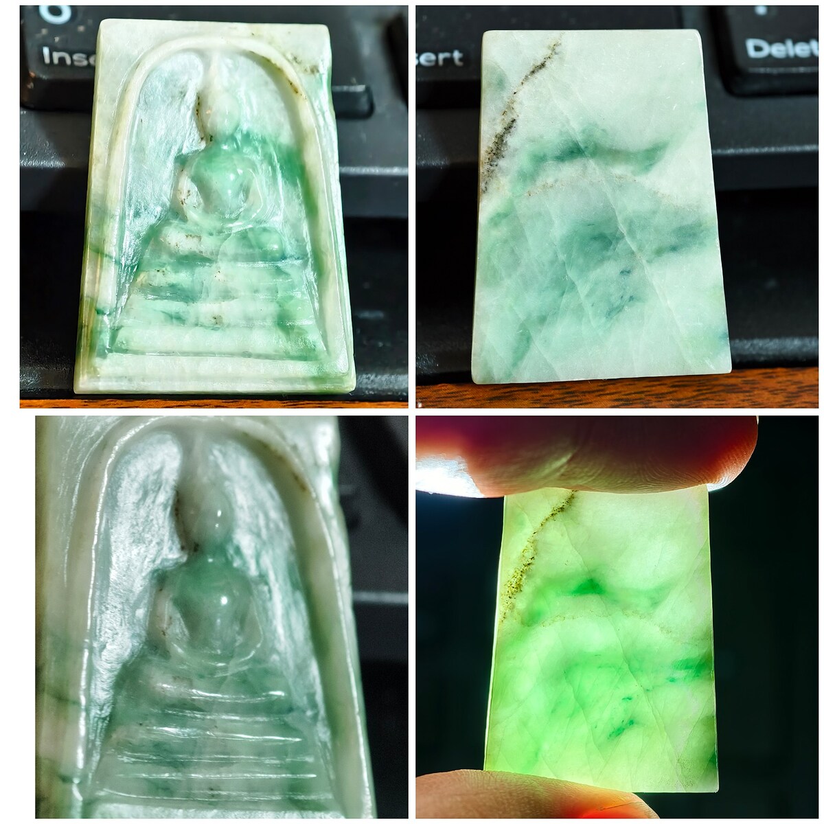 3  หยกแท้งานแกะมือ  ของเก่าโบราณหลายสิบปี     950  ส่ง 50

สภาพสวยมาก  สมบูรณ์ แกะมือได้สวยประณีตม