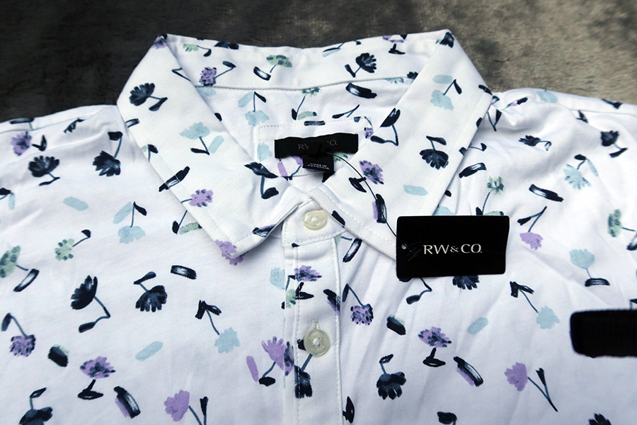 RW&CO. /XL/XXL (48/50) เสื้อยืดปกโปโล 2 ลายสวยใหม่แท้ ราคารวมส่ง Flash