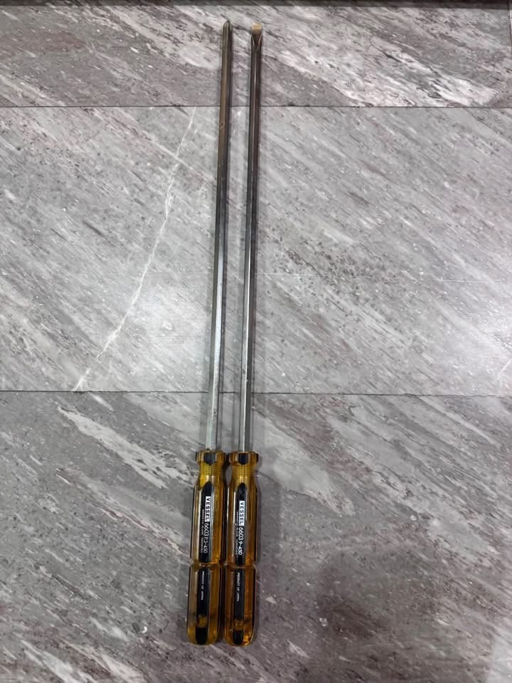 VESSEL 6603 ไขควงก้านยาว 450 mm ญี่ปุ่น 2 ชิ้น  ยาวรวม 61 cm.