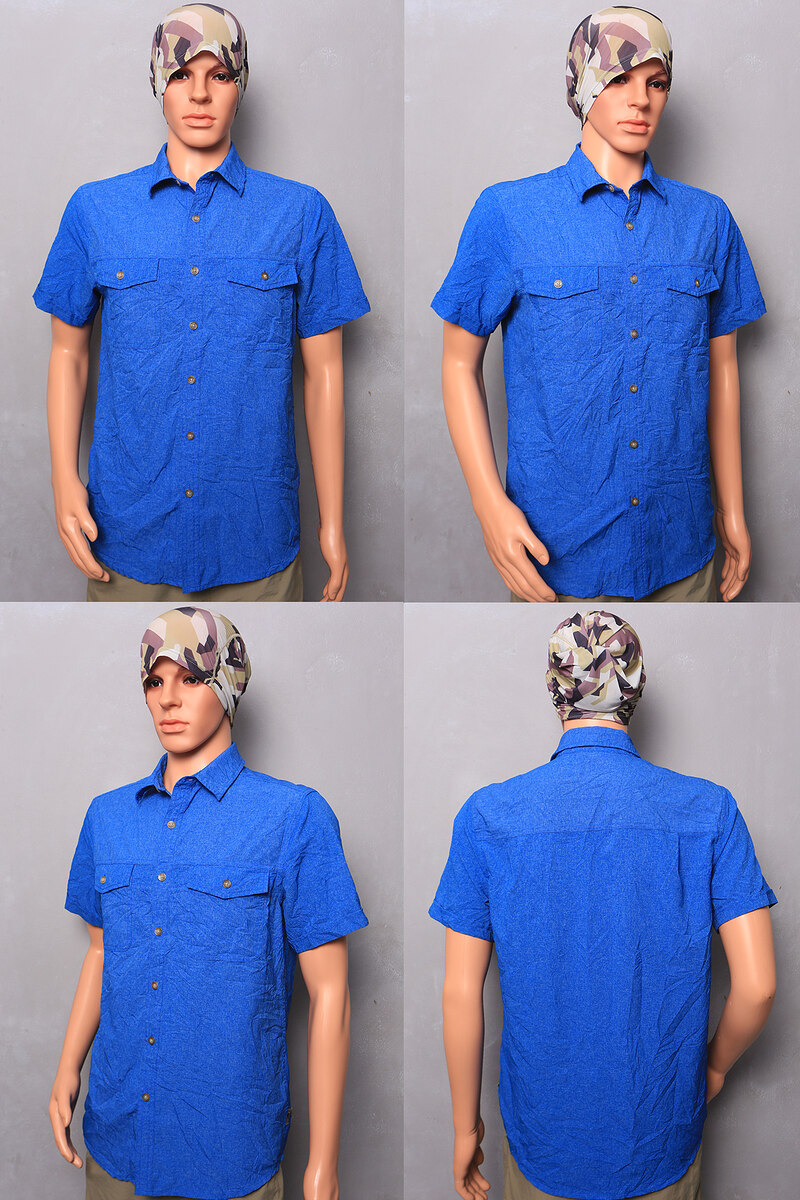 6. เสื้อเชิ๊ตแขนสั้น สำหรับกิจกรรมกลางแจ้ง Men's Royal Robbin 50%Polyester 50%Sorona Poly Size M

